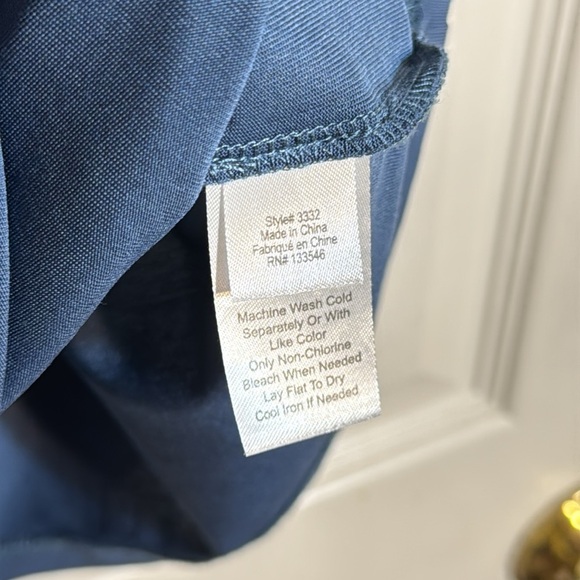 Crosby Blue sheer tie shoulder tank top modal bland oversized size XL - Picture 4 of 7